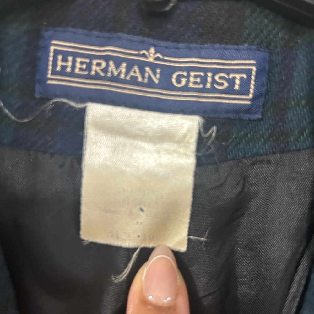 Vintage Herman Geist 70’s Wool Plaid Blazer - Picture 5 of 6